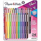 Paper Mate Felt Tip Pens Flair Marker Pens, Medium Point, Assorted, 24 Count