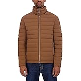 Nautica Men's Reversible Quilted Puffer Jacket –Midweight Mechanical Stretch Winter Coat