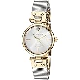 Anne Klein Women's Diamond-Accented Mesh Bracelet Watch
