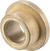 sourcing map 10mm Bore Sintered Bronze Flange Sleeve Bearing Bushing 4pcs view 4