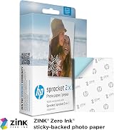 HP Sprocket 2x3 Premium Zink Sticky Back Photo Paper 100 Sheets view 2