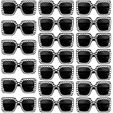 Geopty 10/20 Pack Crystal Oversized Square Sunglasses Retro Diamond Glitter Sparkling Disco Glasses Party Favors