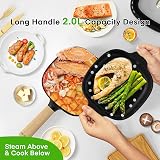 Audecook Electric Hot Pot 2L 8 Inch Frying Pan Dual Power 350W 800W view 4