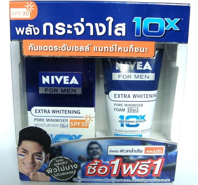nivea men extra whitening pore minimiser moisturiser