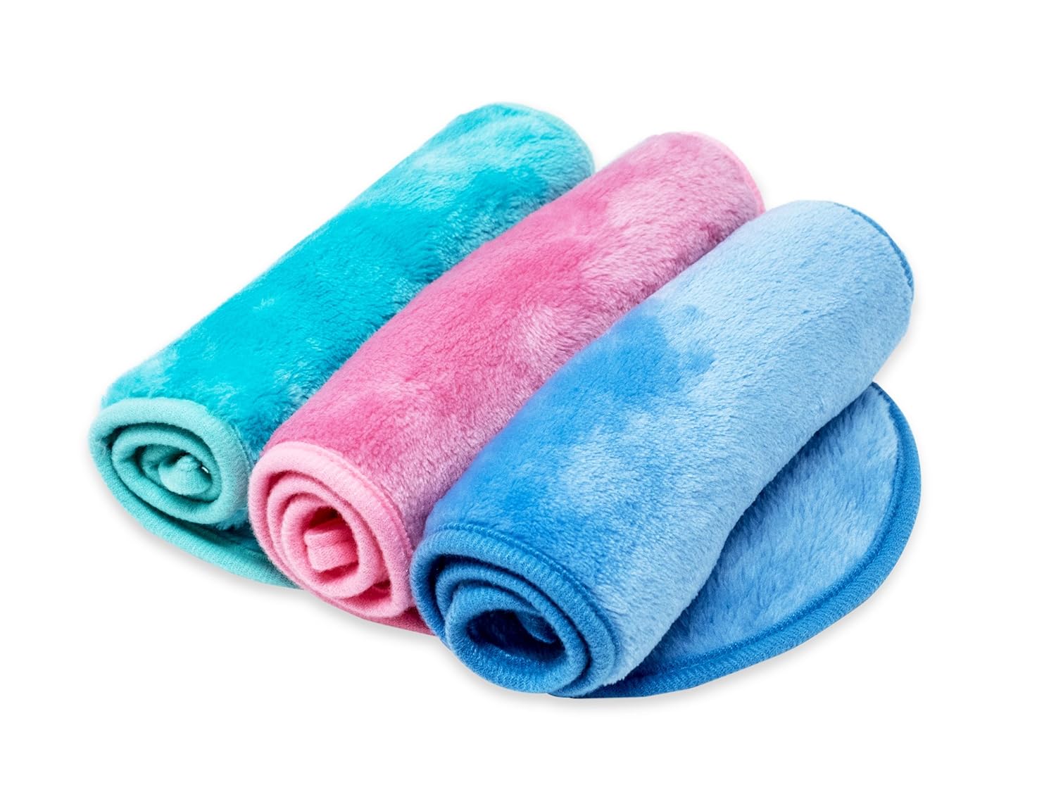 RAINBOW ROVERS Set of 3 Makeup Remover Cloths | Reusable & Ultra-fine Makeup Towels | Suitable for All Skin Types | Removes Makeup with Water | Free Bonus Waterproof Travel Bag | Unicorn : Beauty