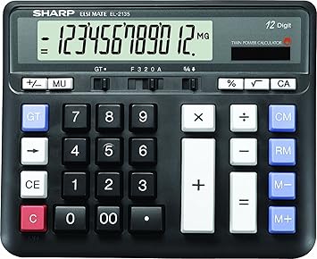 Sharp Ho El2135bk Calculatrice De Bureau Professionnel Amazon Ca Electronics