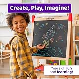 Blue Squid Art Easel for Kids 3 in 1 Double Sided Adjustable 32-52in view 4