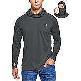 Willit Men's Sun Protection Hoodie UPF 50+ Fishing Hiking Shirt Long Sleeve SPF UV Shirt Rash Guard Lightweight