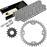 Caltric Drive Chain and Sprockets Kit Compatible with Yamaha Raptor 700 700R YFM700R 2006-2023