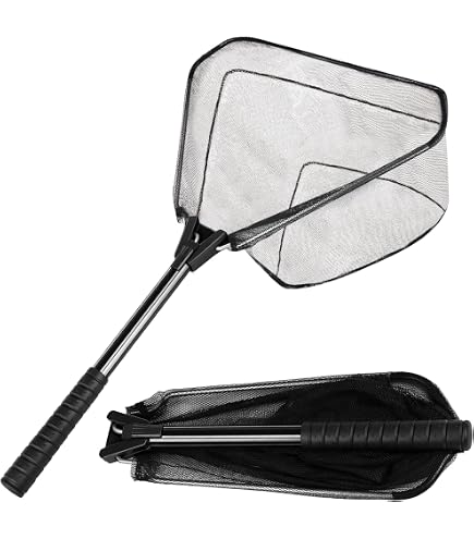 DYPASA Fish Net Retractable Telescoping Fishing Net Aluminum Alloy Pole Foldable Fishing Landing Net Fishing Accessary 185cm Dip Net : Sports & Outdoors