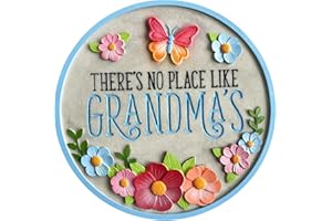 Spoontiques No Place Like Grandma's Stepping Stone - Garden Décor - Decorative Stone for Patio Home Lawn and Yard