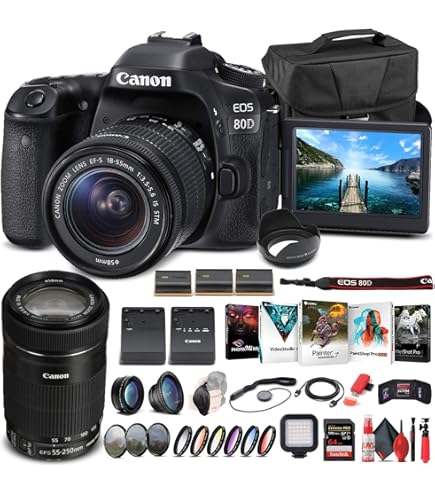 Amazon.com : Canon EOS 80D DSLR Camera with 18-135mm Lens