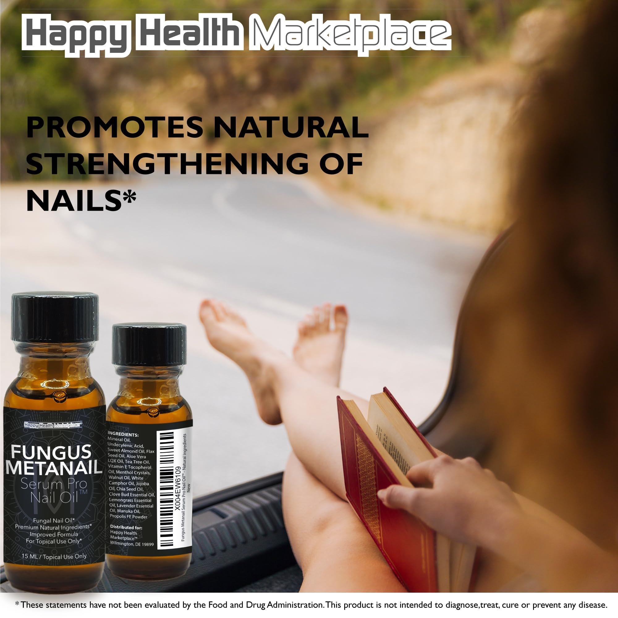 Happy Health Marketplace Fungus Metanail Serum Pro Nail Oil - Our Best Nail Fungus Oil - Natural Nail Fungus Serum - Tree Oil for Nail Fungus - Toe Nail Fungus Drops Remedy to Nail Fungus Under Nail Fungus Meta Nail Serum Pro