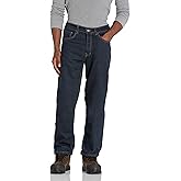 Smith's Workwear Mens Fleece Lined 5 Pocket Denim Pant