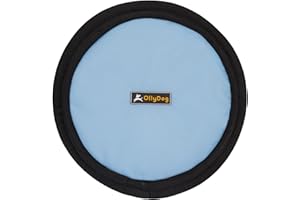 OllyDog Flyer Disc, Dog Frisbee, Lightweight and Floating, Dog Toys Interactive, Dog Stuff, Gentle on Teeth and Gums (Maui Blue)