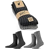 GoWith 2 Pairs Cozy Alpaca Wool Boot Socks for Men & Women, Extra Thick Loose-Fit Winter Socks