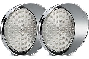 Partsam 1 Pair Daytime Running Lights Replacement for Freightliner Century 1996-2005, Amber 61 LED/Clear Lens