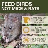 Swissinno Bird Feeders Hanging Station Davos No Mess Dual Chamber view 2