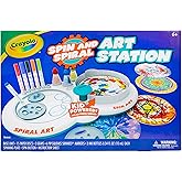 Crayola Spin & Spiral Art Station, DIY Crafts For Kids, Gift, Over 20Piece