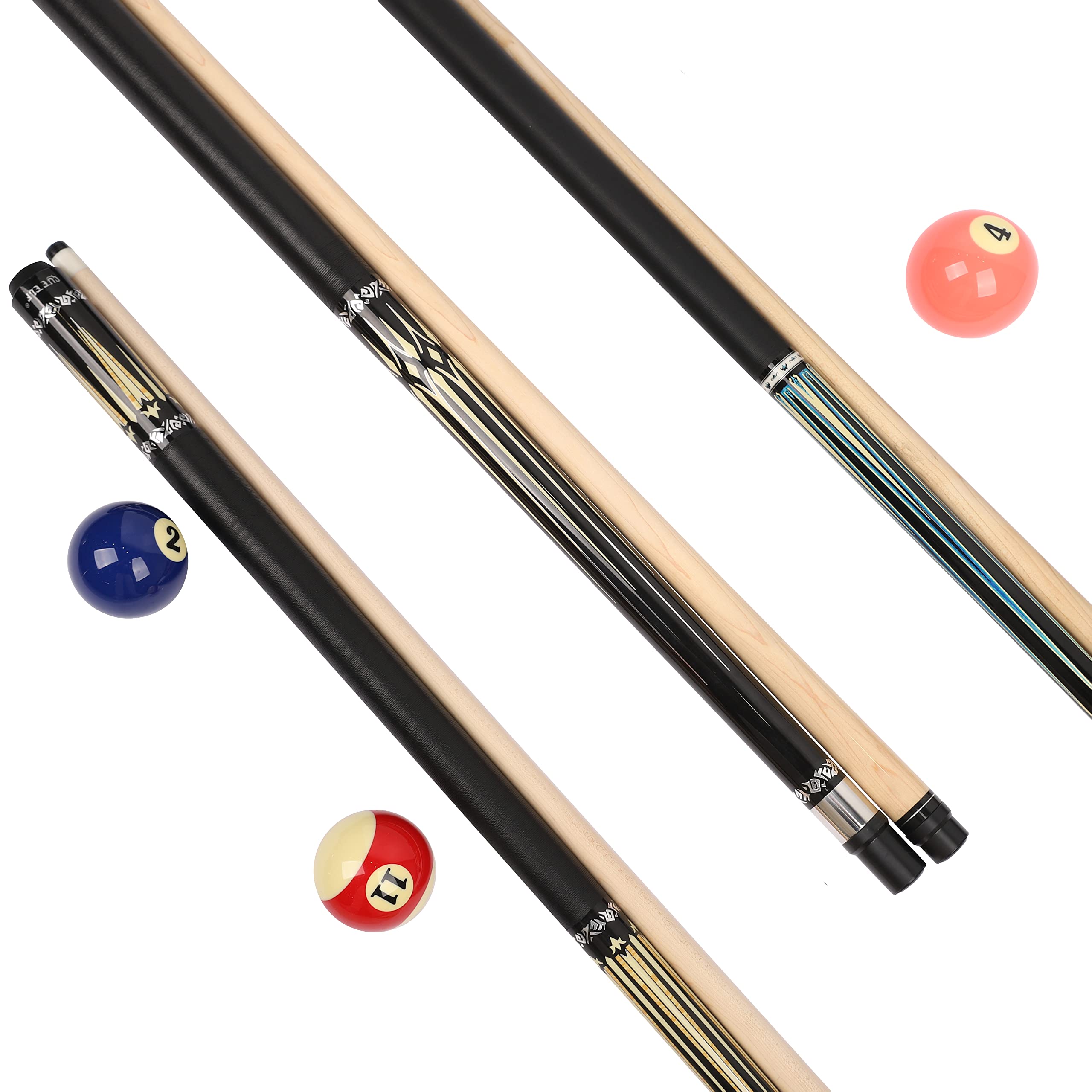 19 20 21 Oz Cue Weight Pool Cues Kmise Pool Stick Set Of 5, 58" , Canadian Maple Baguette De Billard Pool Cue Stick