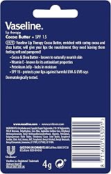 Vaseline Cocoa Butter Lip Therapy Stick 8 x 4g – SPF 15 view 2