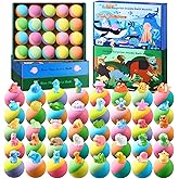40 Kids Bath Bombs with Surprise Inside, Ocean & Jungle Animal Toys Gift Set with Natural Child-Safe Ingredients, Travel-Friendly Bath Bombs for Boys and Girls, Great for Birthdays, Christmas & Easter