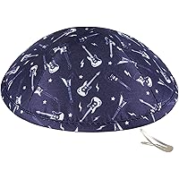 Kinder Kippa Mit Flugzeug-Stickerei - Bunte Jarmulke Für Jüdische Feste