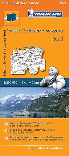 Download Suisse Nord - Michelin Regional Map 551 PDF