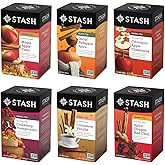 Stash Tea Fall for Autumn 6 Flavor Tea Sampler, 6 Boxes With 20 Tea Bags Each (120 Tea Bags Total)