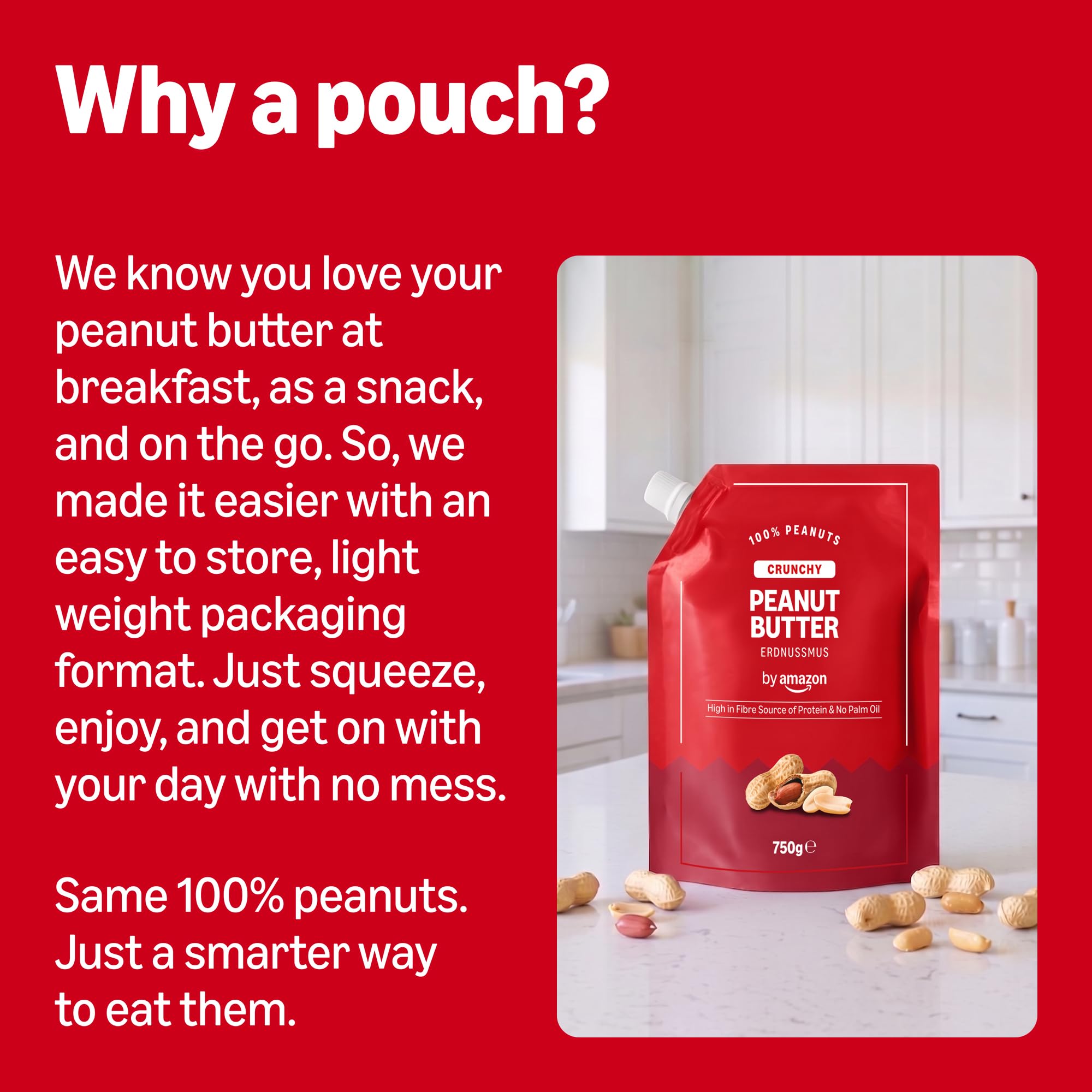 by Amazon Erdnussmus Crunchy, 750g 6