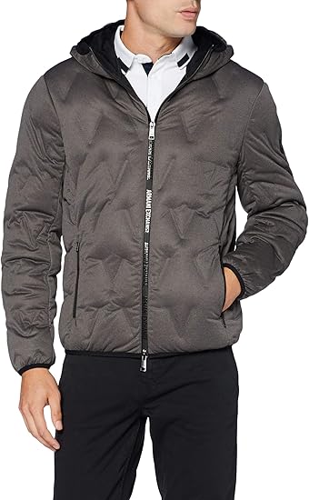 armani exchange long down jacket