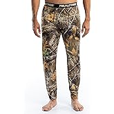 Realtree Mens Polyester Performance Baselayer Thermal Underwear Long Johns Bottom
