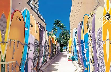 Amazon ハワイアン雑貨 インテリア キャンバス パネル絵 サーフボード ハワイ雑貨 お土産 アートフレーム ポスター オンライン通販