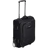 Amazon Basics Softside Carry-On Luggage Suitcase With TSA Lock And Wheels - 21.6 Inch, Black