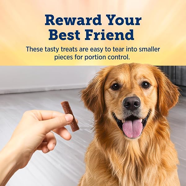 BLUE BUFFALO TRUE CHEWS DOG TREATS, MADE IN THE USA WITH NATURAL INGREDIENTS, PORK AND CHICKEN SAUSAGE RECIPE, 14-OZ BAG