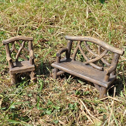 miniature garden bench