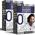 AEQUO ORGANIC Cream Hair Colour Blackish Brown for Men,170 ML Pack of 2 Natural Long Lasting Permanent Color for Hair, Beard & Mustache 170 ml (Pack of 2) 2N Blackish Brown