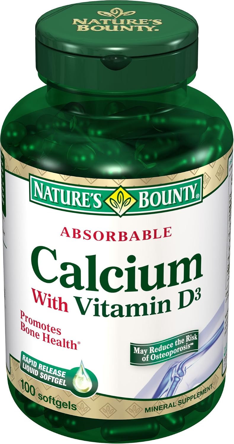 Nature's bounty calcium Soft Gel with vitamin d other ingredients: soybean Oil, gelatin, glycerin, lecithin, titaniuim dioxide (074312062728)