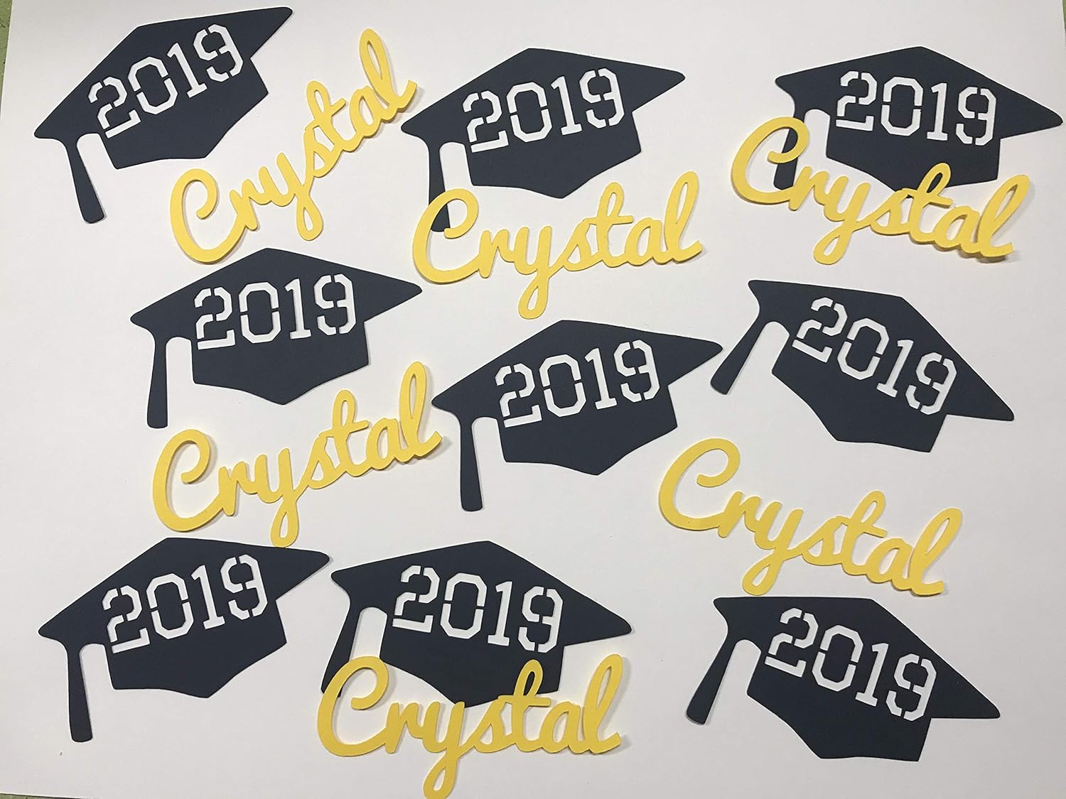 Stationery Party Supplies Personalized Graduation Caps And Names Confetti Handmade Products Belasidevelopers Co Ke