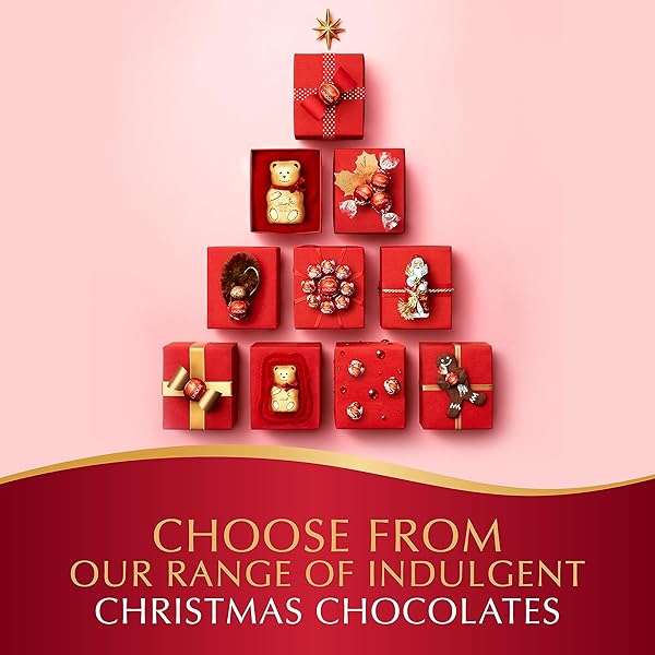LINDT TEDDY & FRIENDS HOLIDAY MILK CHOCOLATE CANDY, 7.1 OZ.