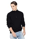 State Cashmere Button Up Mock Neck Sweater - Long