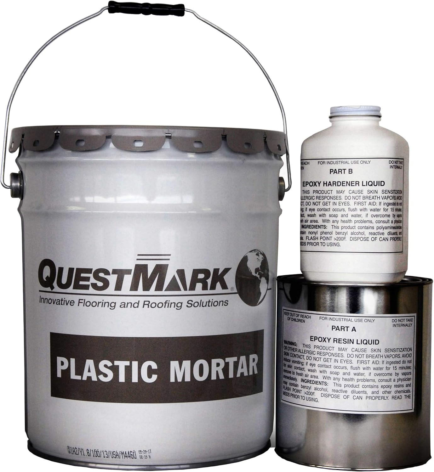 QuestMark 2124 Low Temperature Epoxy Concrete Floor Patch, 5 Gallon