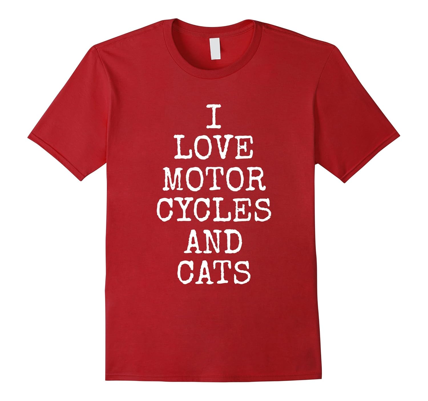 I Love Motorcycles And Cats Tee Shirts | Cat Gift T-Shirt-T-Shirt