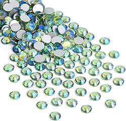 Jollin 288pcs Flatback Rhinestones Glue Fix Crystal