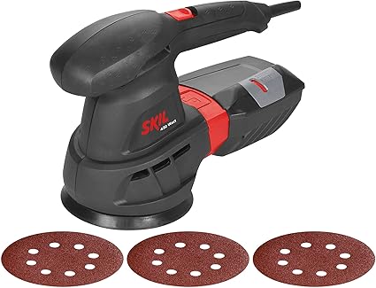 Skil 7445aa Ponceuse Excentrique Orbitale 125 Mm 430w Sac A Poussiere Raccord Pour Aspirateur 3 Feuilles Abrasives Amazon Fr Bricolage