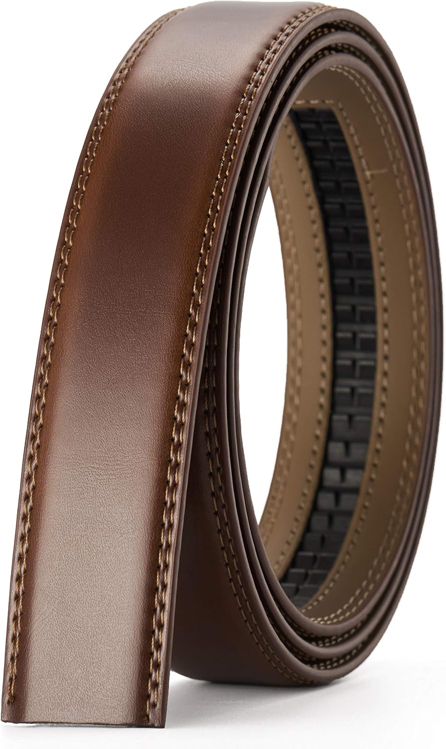 CHAOREN Ratchet Belt Strap Only 1 1/4”, Replacement Leather Belt 1.25