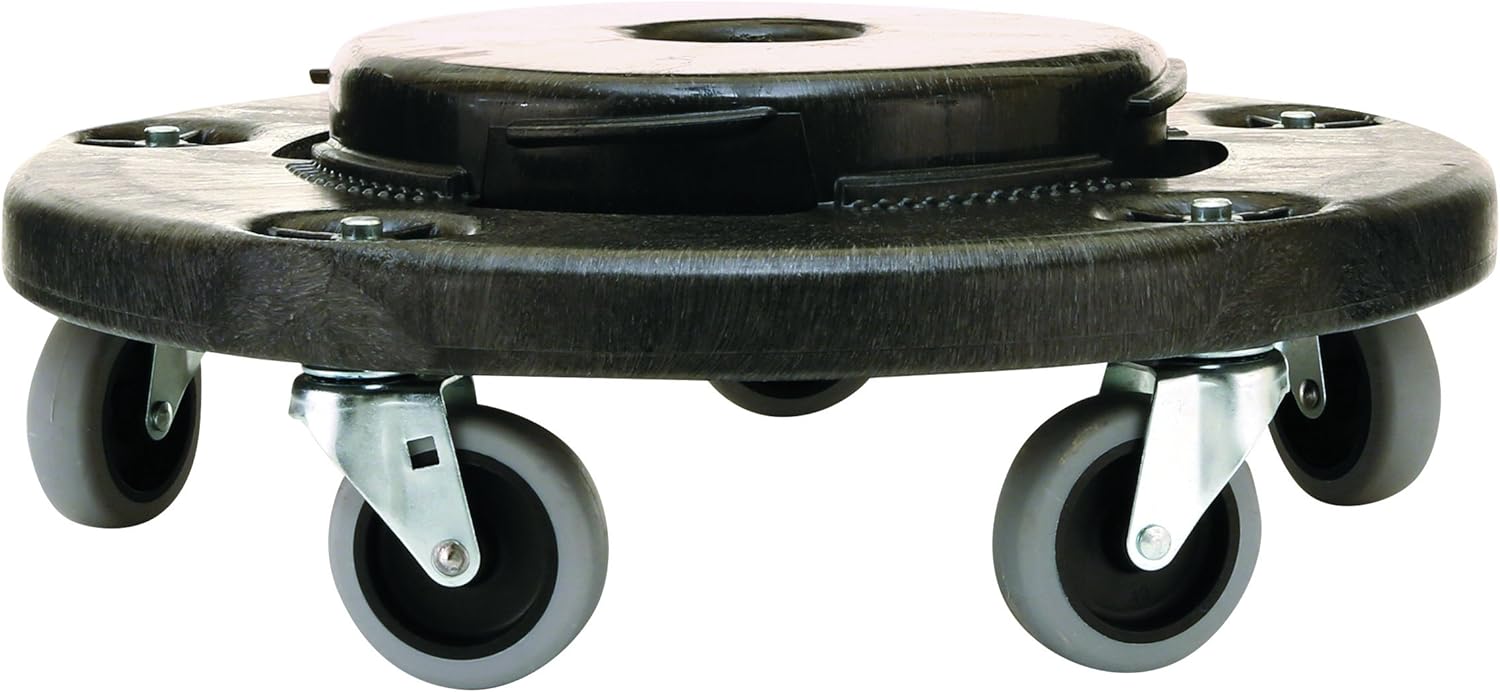 Rubbermaid Commercial Products FG264000BLA BRUTE Dolly, 18-1/4 x 6-3/5 in, Black: Industrial & Scientific