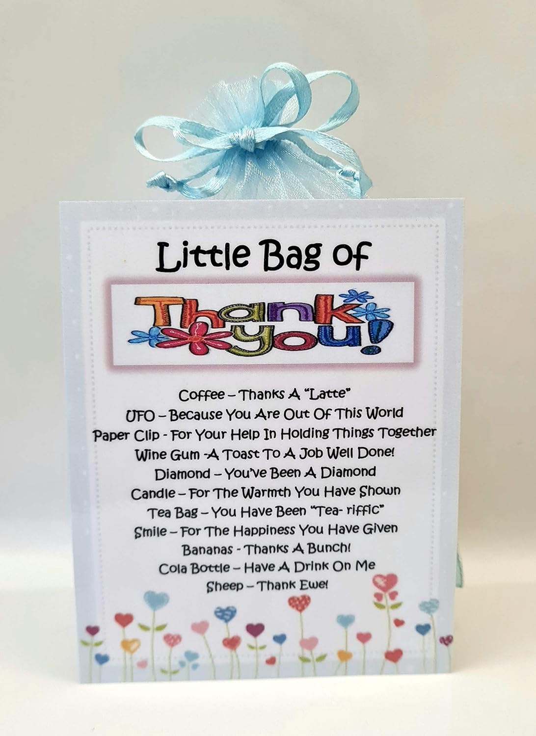 Thank you Survival Kit Fun Novelty Gift & Keepsake to help you say