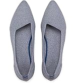 Frank Mully Womens Pointed Toe Flats Knit Dress Shoes Comfort Women Shoes Softable
