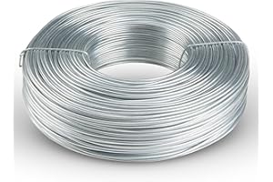 Galvanized Tie Wire | 16 Gauge | 3.4lb Roll | 330-340 ft Length | Soft Annealed | Excellent Strength | Flexible | SIMBA STEEL Galv TieWire 3.4lb